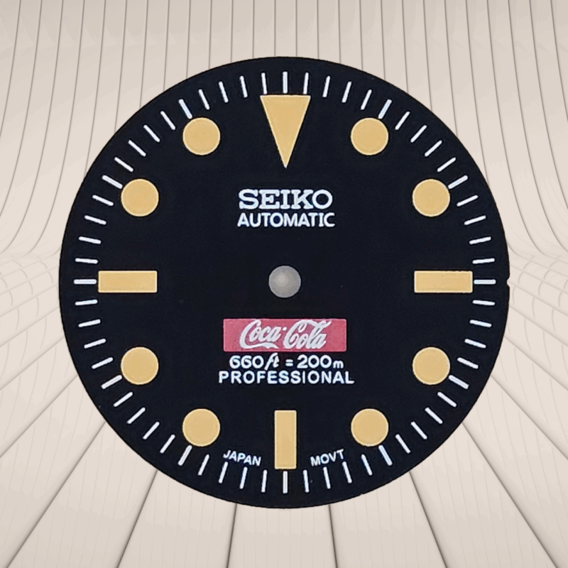 28.5mm Retro Diver Watch Dial - Black