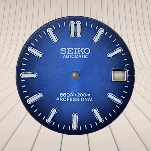 28.5mm Submariner Sunray Watch Dial - Blue
